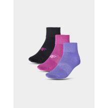 Skarpetki casual za kostkę (3-pack) chłopięce 4F Junior 4FJWMM00USOCU330-93S