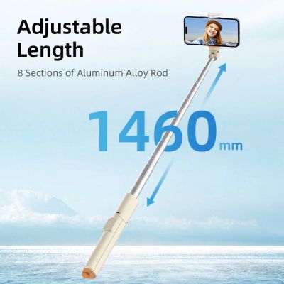 7. Selfie Stick Tech-Protect L09S z tripodem - beżowy