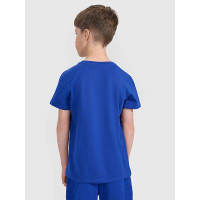 4. T-shirt regular gładki chłopięcy 4F 4FJRAW25TTSHM3260-36S