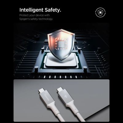 7. Kabel Spigen EB24012CC USB-C 240W 120cm - biały