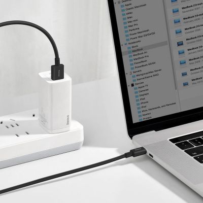 10. Baseus Superior kabel USB - USB Typ C 66 W (11 V / 6 A) Huawei SuperCharge SCP 2 m czarny (CATYS-A01)