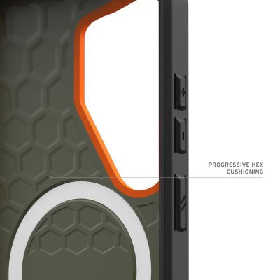 7. Urban Armor Gear Civilian pokrowiec na telefon komórkowy 17,5 cm (6.9") Pomarańczowy, Oliwkowy