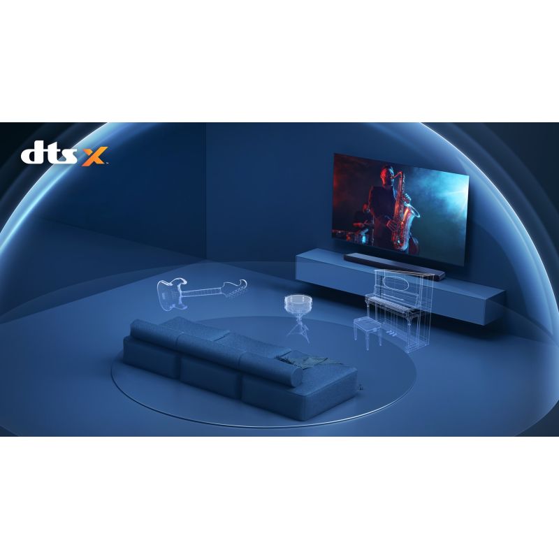 8. Soundbar TCL S45HE 2.0 kan.100W Bluetooth 5.2 Dolby Atmos Tytanowy