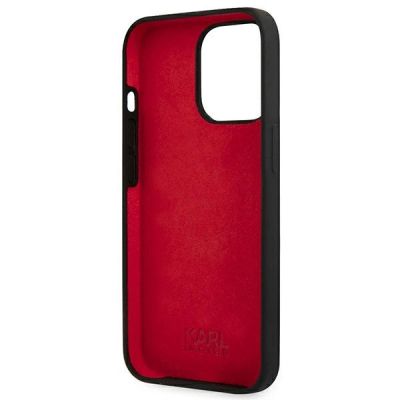 7. Etui Karl Lagerfeld Silicone Plaque na iPhone 13 Pro / iPhone 13 - czarne