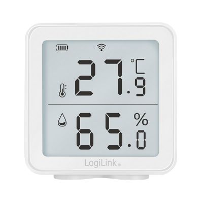 LogiLink SC0116 higrometr i psychrometr Wewnętrzna Higrometr elektroniczny Biały