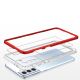 5. Clear 3in1 etui do Samsung Galaxy S22+ (S22 Plus) żelowy pokrowiec z ramką czerwony