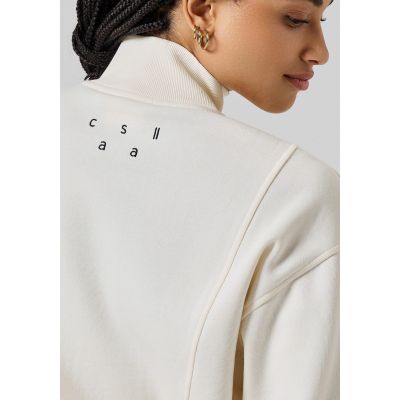 5. Bluza CASALL Comfy Full Zip Sweater biały