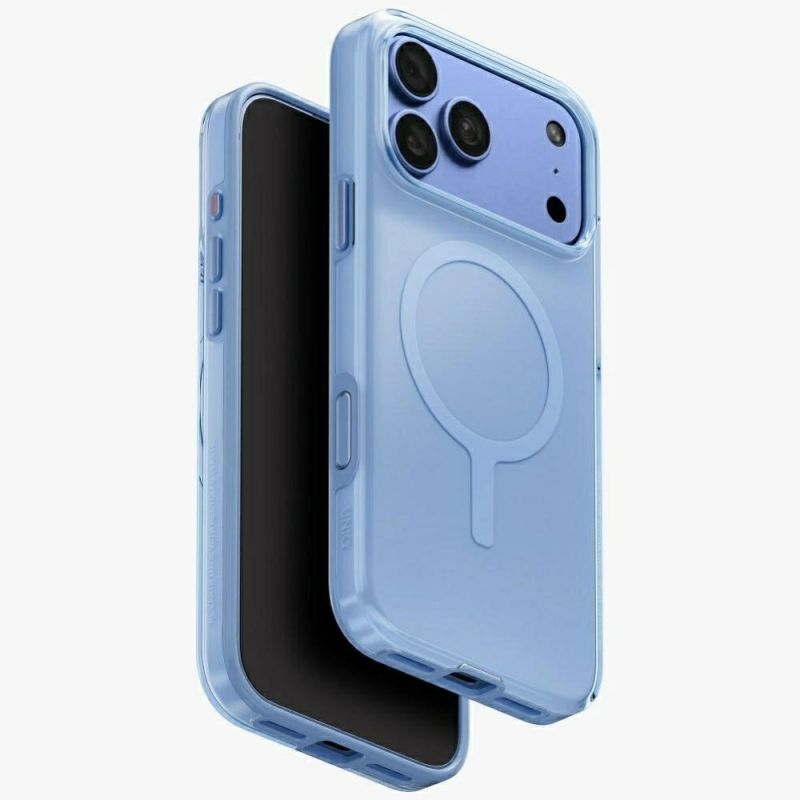 Etui UNIQ Clario Magclick Charging na Iphone 18 Pro Max / 17 Pro Max - niebieskie