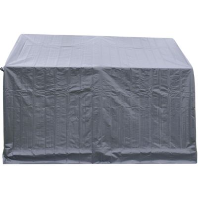 4. PAWILON GARAŻ OGRODOWY 3.50x3.50x2,60M SZARY SASKA GARDEN