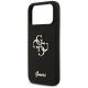 6. Etui Guess Silicone Big 4G Script na iPhone 17 Pro Max - czarne