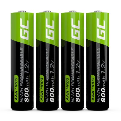 2. GREEN CELL AKUMULATORKI PALUSZKI 4X AAA R3 800MAH