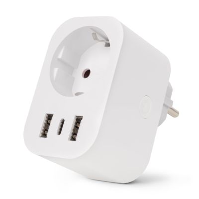 3. Entac ES-SSAUSB-WIBLE adapter wtyczek zasilających Biały