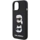 6. Etui Karl Lagerfeld Silicone Karl&Choupette Head na iPhone 15 Plus / 14 Plus - czarne