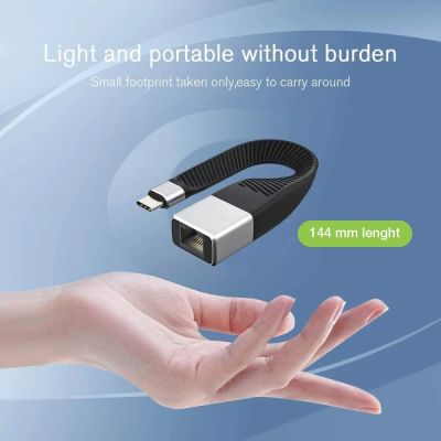 6. Techly ICOC USBC-RJ45 kabel sieciowy Czarny 0,144 m