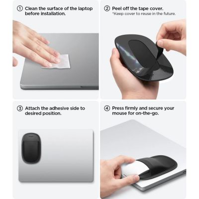16. Etui Spigen LD220 Mouse Sleeve na myszkę - czarna