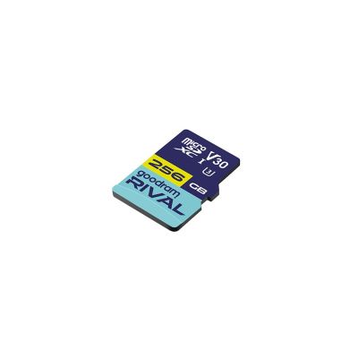 8. GOODRAM microSDXC 256GB V30 UHS I U3 RIVAL + adapter
