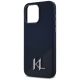 6. Etui Karl Lagerfeld Silicone Shadow Metal Initial MagSafe do iPhone 15 Pro czarny