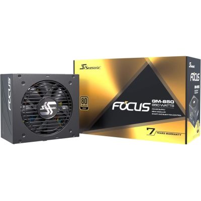 5. Seasonic G12 GM moduł zasilaczy 850 W 20+4 pin ATX ATX Czarny