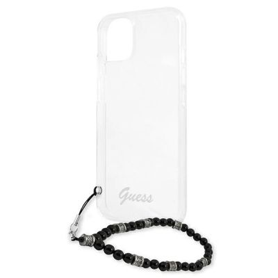 6. Etui Guess Black Pearl na iPhone 13 - przezroczyste