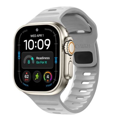 Pasek Tech-Protect Silicone Line na Apple Watch 44 / 45 / 46 / 49 mm - szary