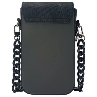 6. Zestaw Nimmy Big Eyed Pet 2.0 Panda 3w1 torebka na telefon + portfel + etui na lokalizator - czarny