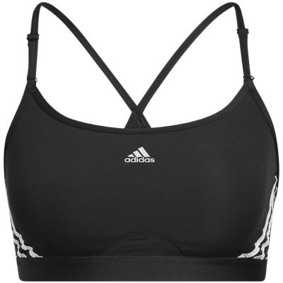 8. Stanik sportowy adidas Aeroreact Training Light-Support 3-Stripes Bra W HC7862
