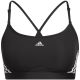 8. Stanik sportowy adidas Aeroreact Training Light-Support 3-Stripes Bra W HC7862