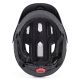 4. Kask rowerowy dziecięcy MTB Wozinsky z odpinanym daszkiem 52-56 cm - czarny