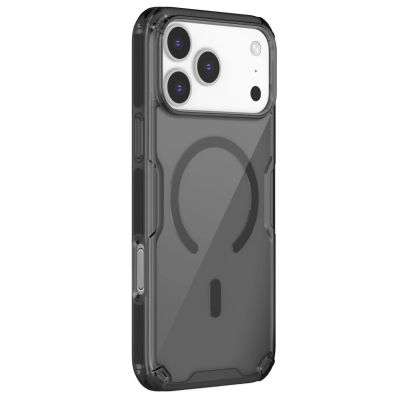 3. Etui Nillkin Nature TPU Pro Magnetic kompatybilne z MagSafe na iPhone 17 Pro Max - półprzezroczyste-czarne