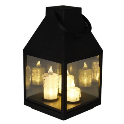 5. LATARNIA LAMPION ADWENTOWY RORATY LED 25CM 3 ŚWIECE