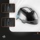 2. Kask narciarski Qunature 10130003004 z nausznikami snowboard 54-58 cm - czarny