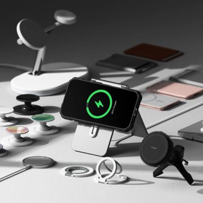7. Etui Ringke Rugged Gear MagSafe na iPhone 16 Pro - czarny