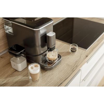 7. Gorenje Ekspres do kawy GFACM20S Ciśnienie pompy 20 bar, Odłączany spieniacz do mleka, Automatyczny, 1350 W, Stal nierdzewna