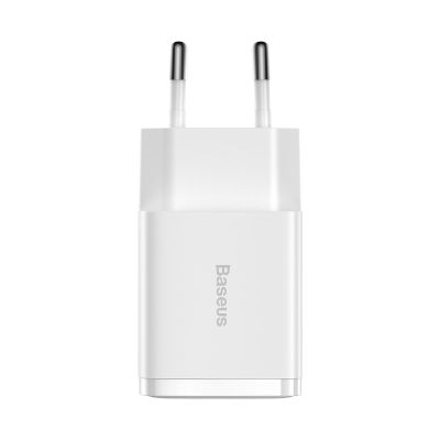 2. Baseus Compact ładowarka sieciowa 2x USB 10.5W biały (CCXJ010202)