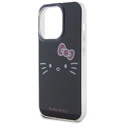 6. Etui Hello Kitty IML Kitty Face na iPhone 15 Pro - czarne