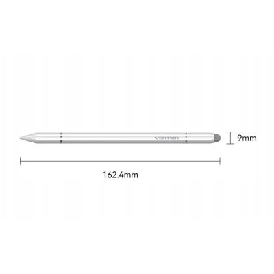 3. Magnetyczny rysik Vention 3 w 1 ze stopu aluminium biały