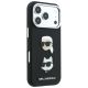 5. Etui Karl Lagerfeld Saffiano Karl&Choupette Heads Pins Strap Logo na iPhone 18 Pro / 17 Pro - czarne