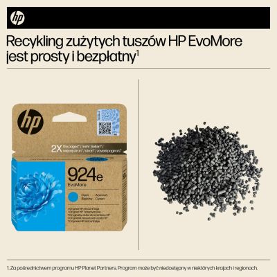 9. HP Oryginalny błękitny tusz 924e EvoMore
