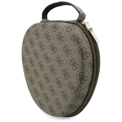 4. Etui na słuchawki Guess Carry Box - brązowe