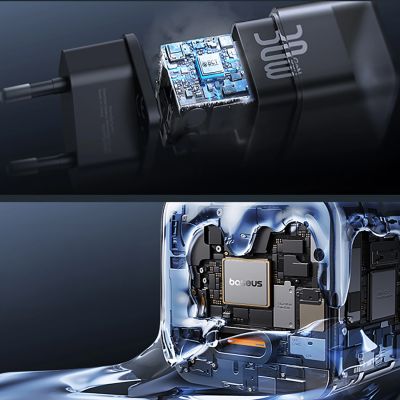12. Ładowarka sieciowa Baseus GaN5S 30W EU USB-C - czarna
