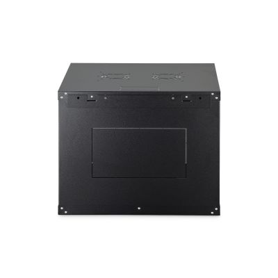 4. Szafa sieciowa wisząca DYNAmic 19" 9U rack 600x600, drzwi szyba, czarny, niedzielona, złożona, 60kg