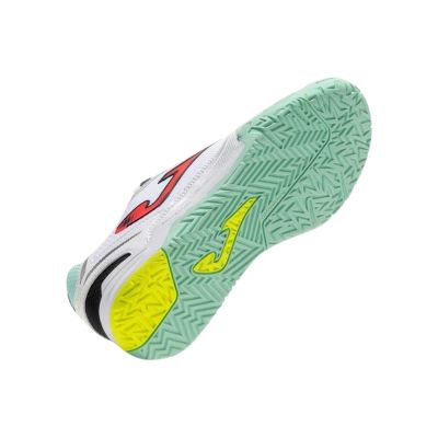 6. Buty piłkarskie Joma Dribling Indoor 2632 biało-turkusowe DRIS2632IN