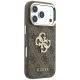 4. Etui Guess 4G & Big Strass Logo na iPhone 17 Pro Max / 18 Pro Max - brązowe