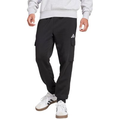 7. Spodnie męskie adidas Essentials Feelcozy Fleece Cargo czarne JE3820