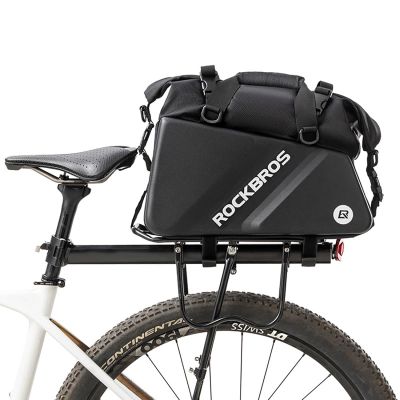 2. Torba Rockbros 30140090001 rowerowa na bagażnik 11,6l - czarna