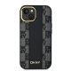 3. Etui DKNY Leather Checkered Mono Pattern MagSafe na iPhone 14 / 15 / 13 - czarne