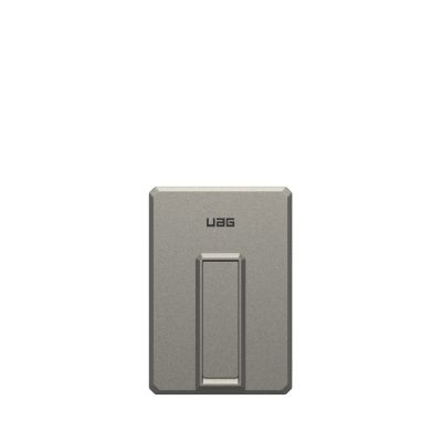 Powerbank UAG Ultra Slim 5K - powerbank 5000 mAh z podstawką, ładowanie bezprzewodowe 10W, kompatybilny z MagSafe, kabel w zestawie (titanium)