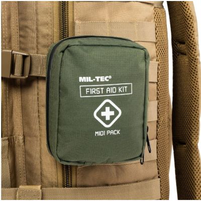 4. Apteczka Mil-Tec First Aid Kit Midi Pack - Olive