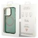 8. Etui Guess Gold Outline Translucent MagSafe na iPhone 14 Pro - zielone
