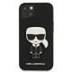 3. Etui Karl Lagerfeld Saffiano Ikonik Karl's Patch na iPhone 13 mini - czarne